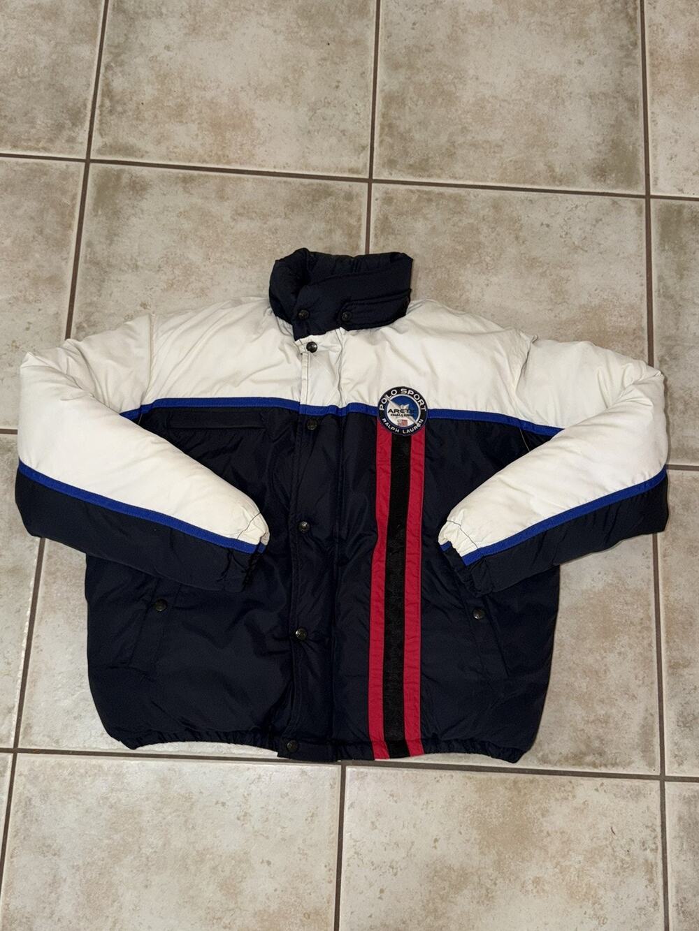 Vintage 90's Polo Sport Ralph Lauren Arctic Challenge Down Puffer Jacket Small